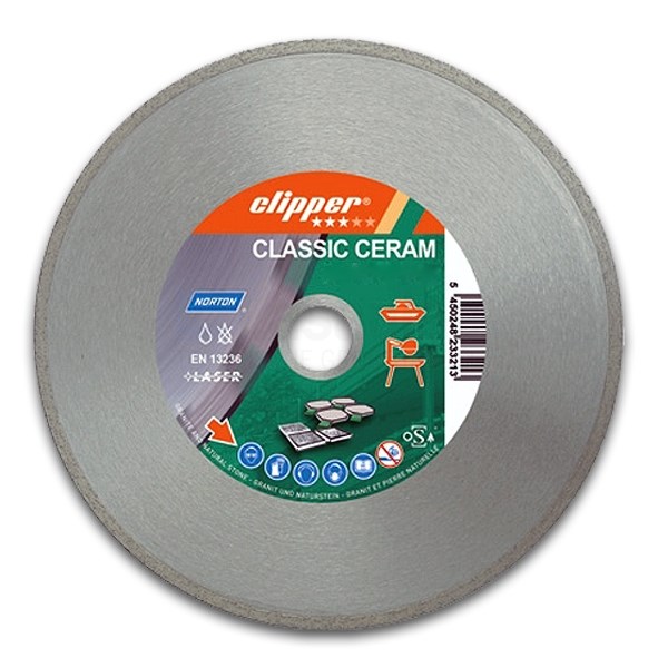 Diamantzaag Clipper Classic Ceram Tegel 115x22mm/Segm.7x1,6mm dr