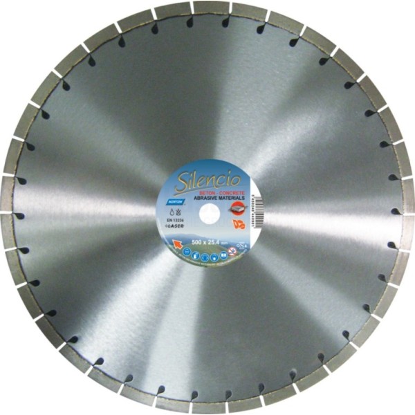 Diamantzaag Clipper Silencio Vloerzaag 500x25,4mm/Segm.15x3,2mm