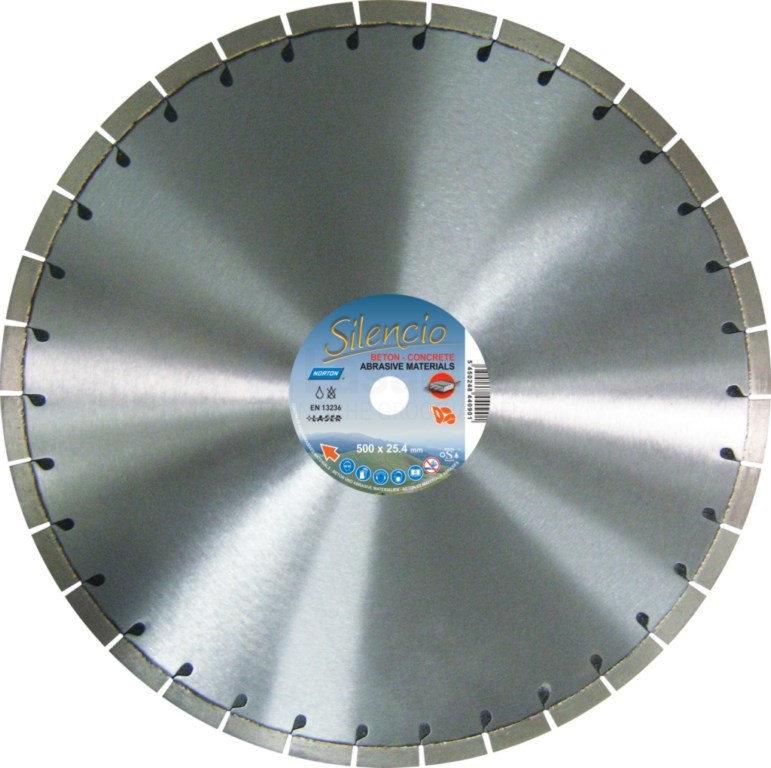 Diamantzaag Norton Clipper Silencio 400x25.4x15/3.1mm droog/nat