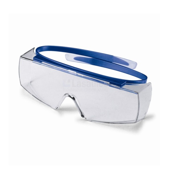 Veiligheidsbril Uvex Super OTG 9169-260 transparant/blauw PC
