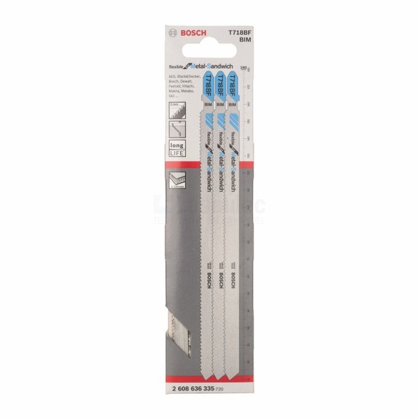 Decoupeerzaagblad Bosch T718BF T2mm BiM a 3st.
