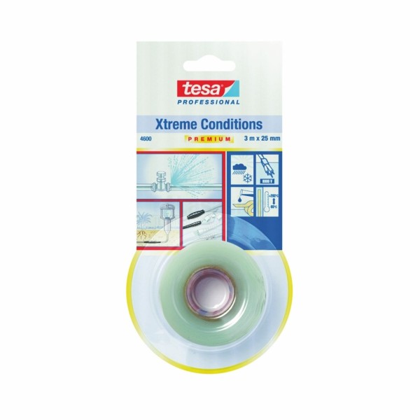 Isolatietape Tesa 4600 25x0,5mm transp. SI a3m,vulkan.