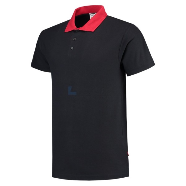 Poloshirt ROM88 PPC-180 M marine/rood 50%katoen/50%polyester