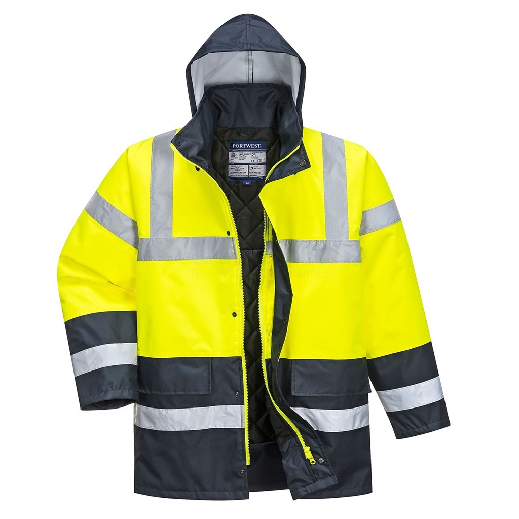 Parka Portwest S466 3XL geel/marine 100%polyester