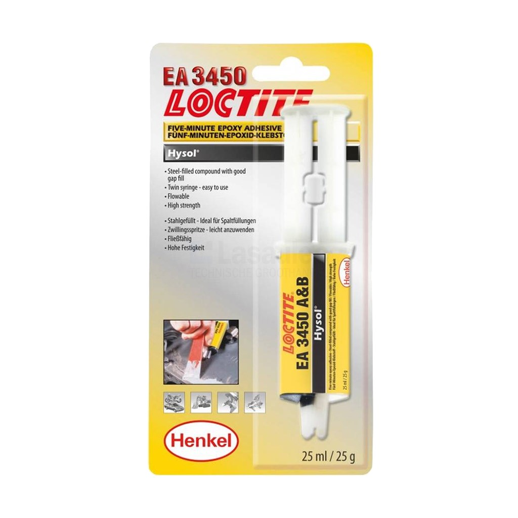 Lijm Loctite 3450 25ml 2k kneedbaar staal epoxy