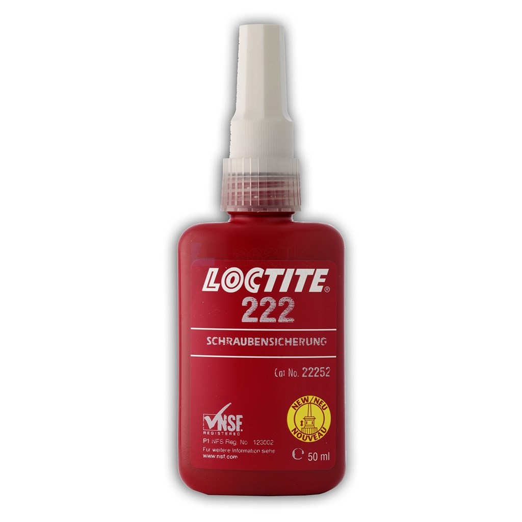 Schroefdraadborgmiddel Loctite 222 paars acrylaat/anaeroob a50ml