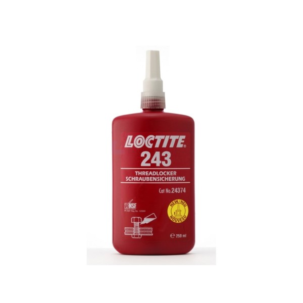 Schroefdraadborgmiddel Loctite 243 blauw acrylaat/anaeroob a250m