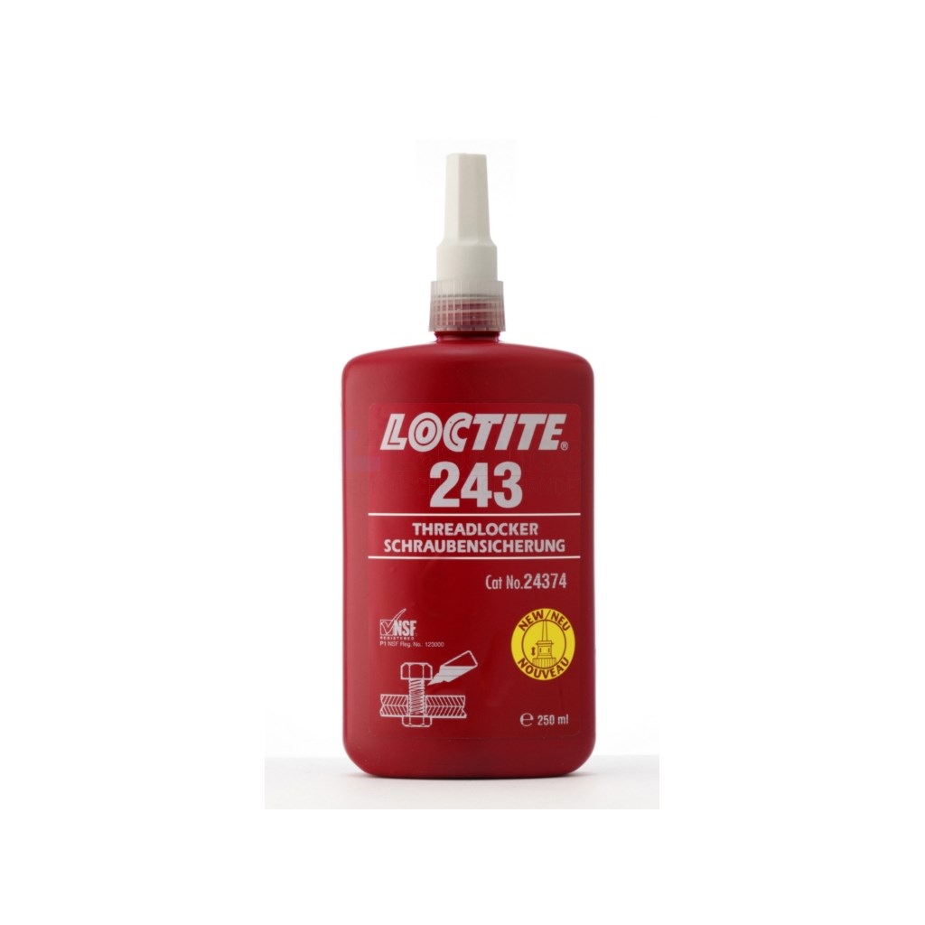 Schroefdraadborgmiddel Loctite 243 blauw acrylaat/anaeroob a250m