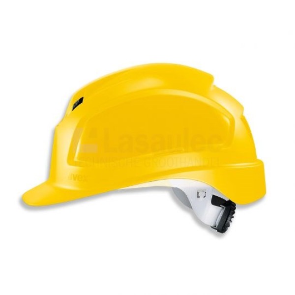 Veiligheidshelm Uvex Pheos B-S-WR 9772-131 geel korte klep draai