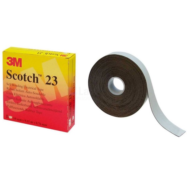 Isolatietape Scotch 23 19mm x 9,1m zwart EPR rubber