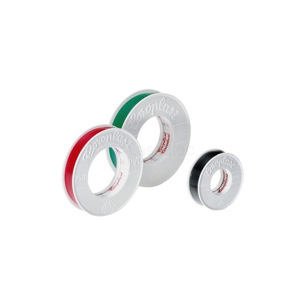 Isolatietape Coroplast 302 15x0,15mm groen PVC a25m
