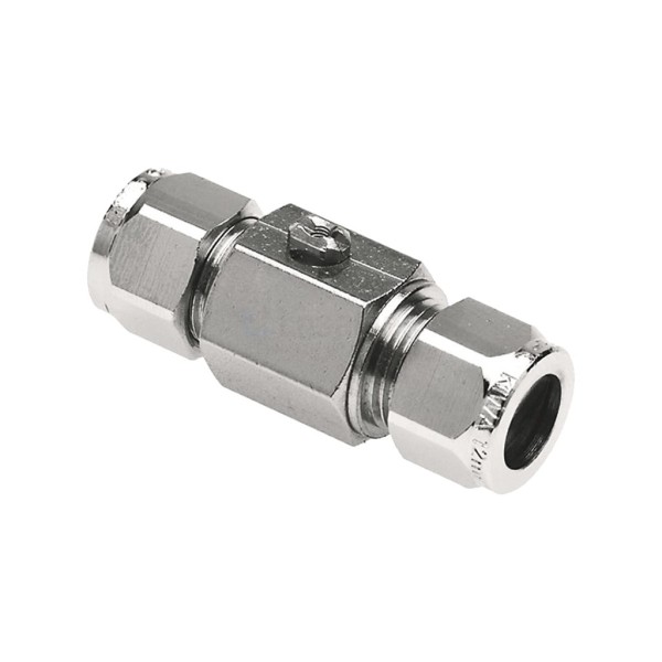 Kogelkraan Bonfix knel 15mm Cr afsluitbaar