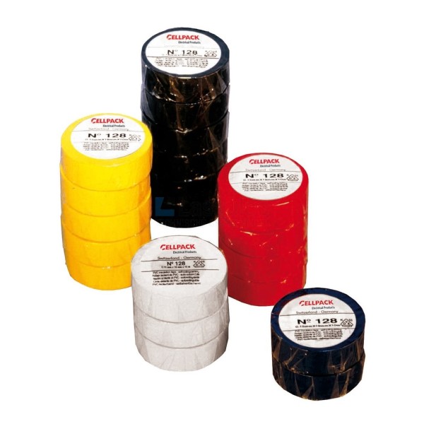 Isolatietape Cellpack 128 15mmx10mtr bruin pvc vpe=10st