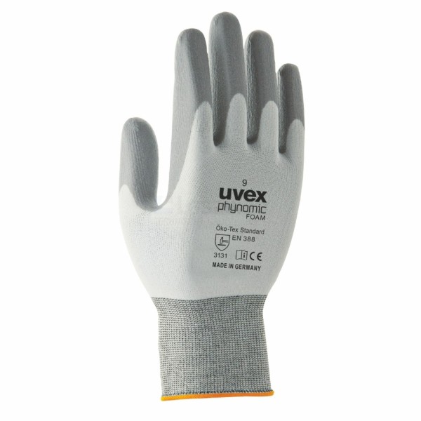 Handschoen Uvex Phynomic Foam 7 wit/grijs