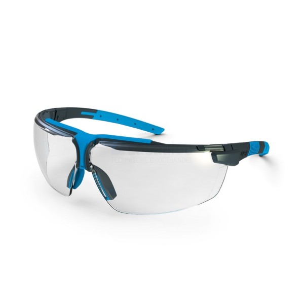 Veiligheidsbril Uvex I-3 9190-275 zwart/blauw/transparant PC