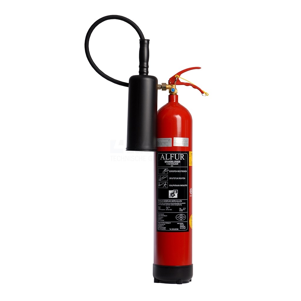 Brandblusser CO2 Alfur SK 5n 5kg incl. beugel