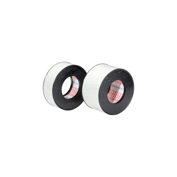 Isolatietape Coroplast 252 30mm x 33m lichtgrijs PVC
