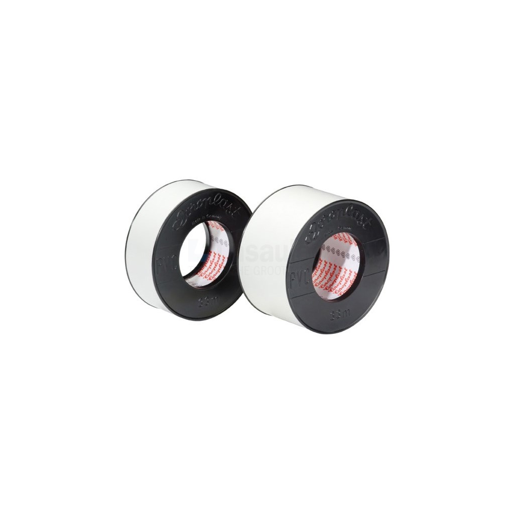 Isolatietape Coroplast 252 30mm x 33m lichtgrijs PVC