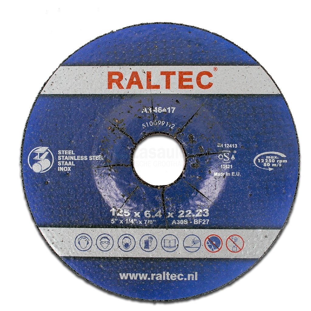 Afbraamschijf Raltec A30S-BF27 125x6,4x22,2mm doos a10st