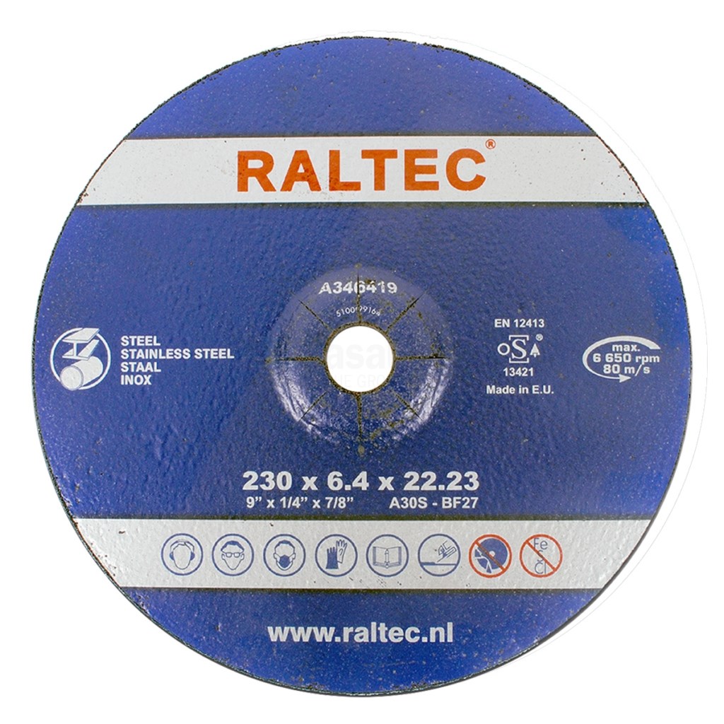 Afbraamschijf Raltec A30S-BF27 230x6,4x22,2mm doos a10st