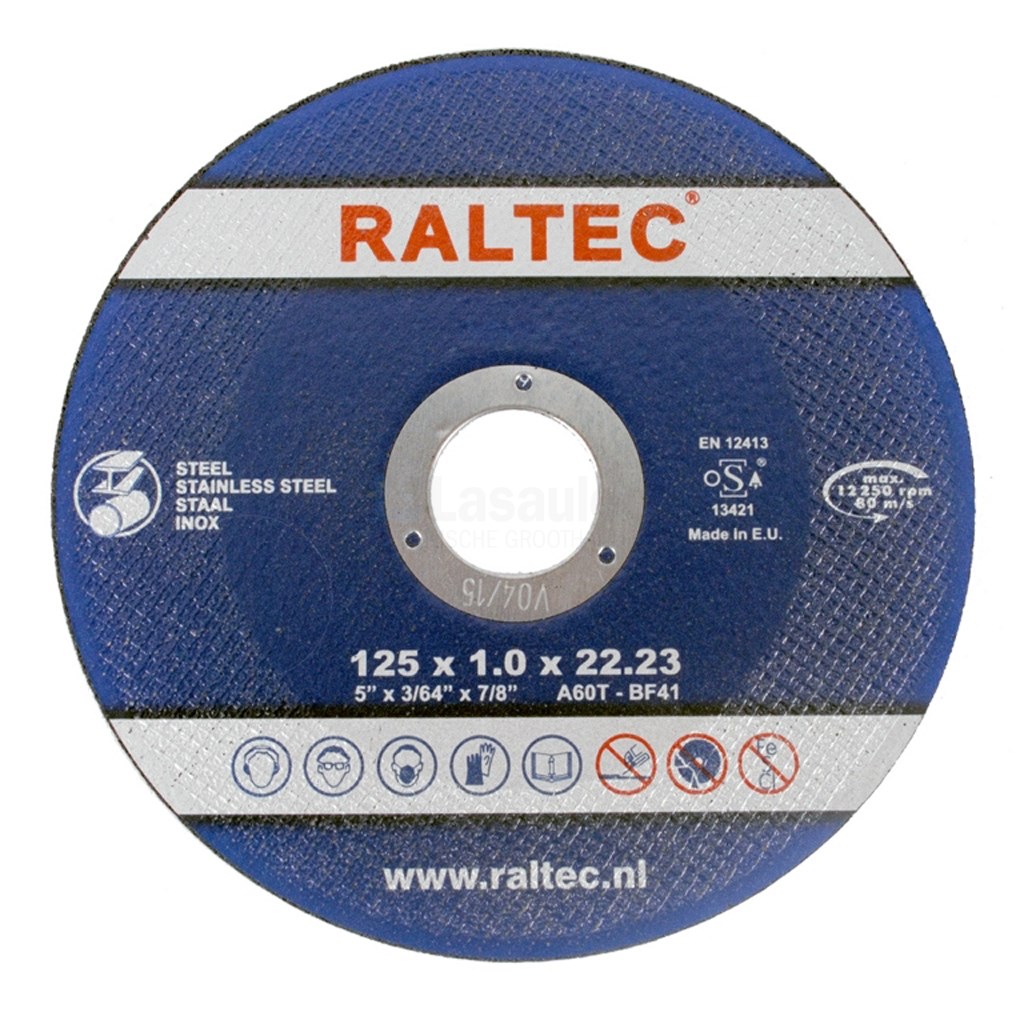 Doorslijpschijf Raltec A60T-BF41 125x1,0x22,2mm doos a25st