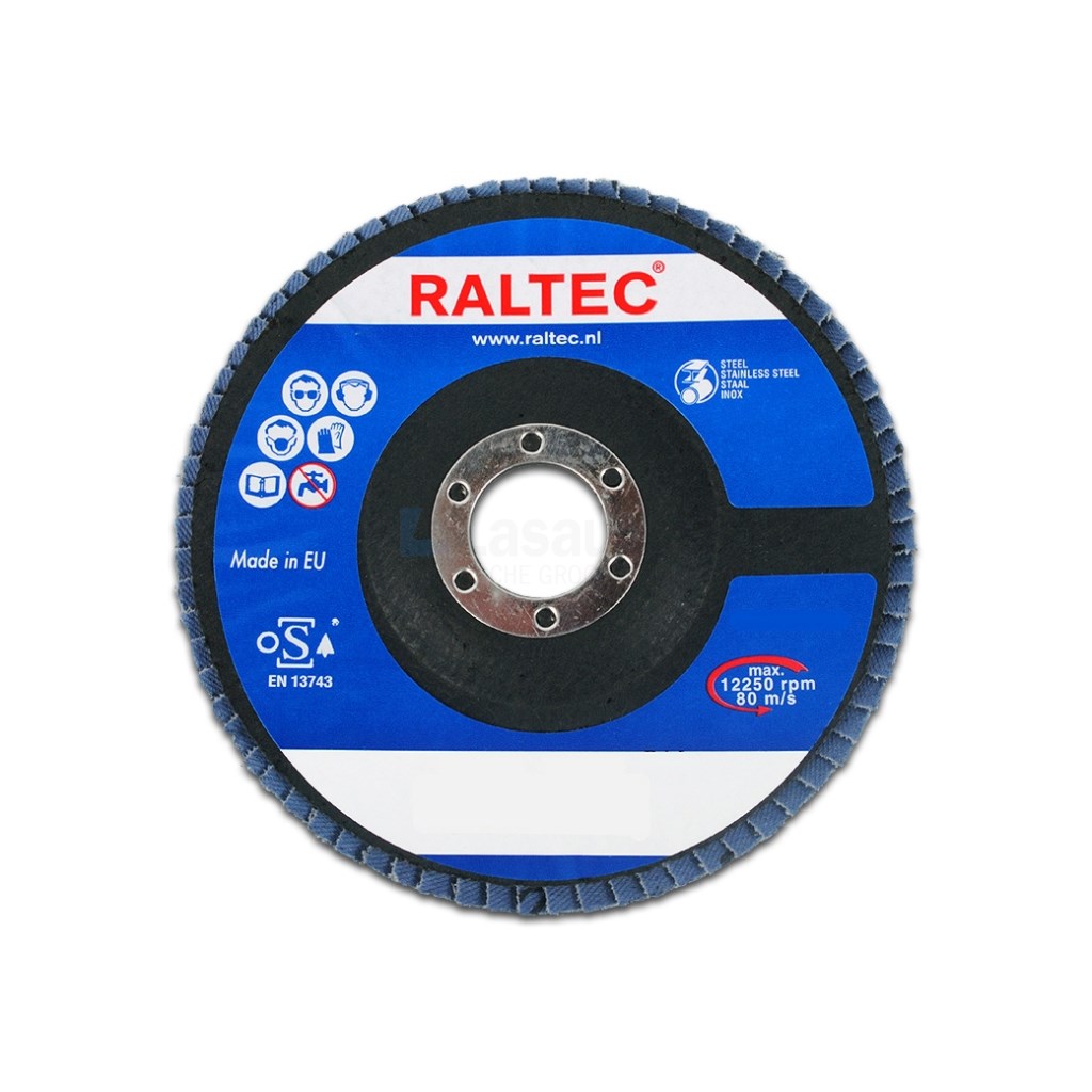 Vlaklamellenschijf Raltec con. 115x22,2mm K40 zirk ds 10st
