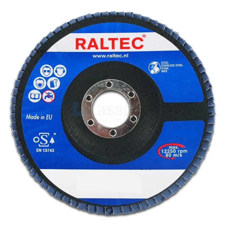 Vlaklamellenschijf Raltec con. 125x22,2mm K40 zirk ds 10st