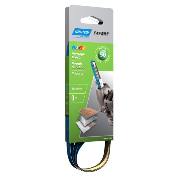 Schuurband Norton Expert Multi-Purpose 13x454mm K50 tbv power