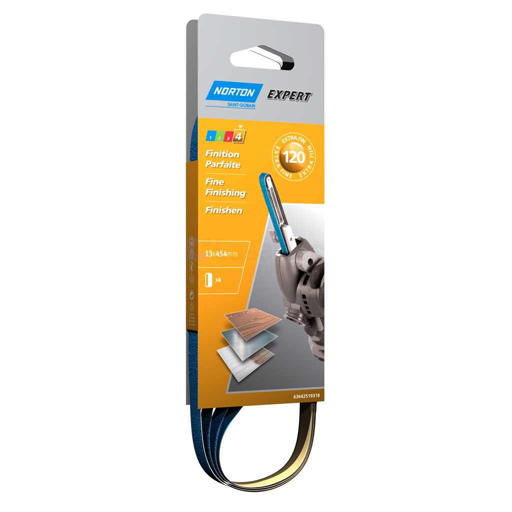 Schuurband Norton Expert Multi-Purpose 13x454mm K120 tbv powe