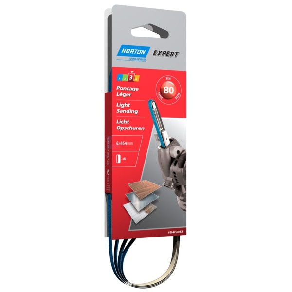 Schuurband Norton Expert Multi-Purpose 13x454mm K80 tbv power