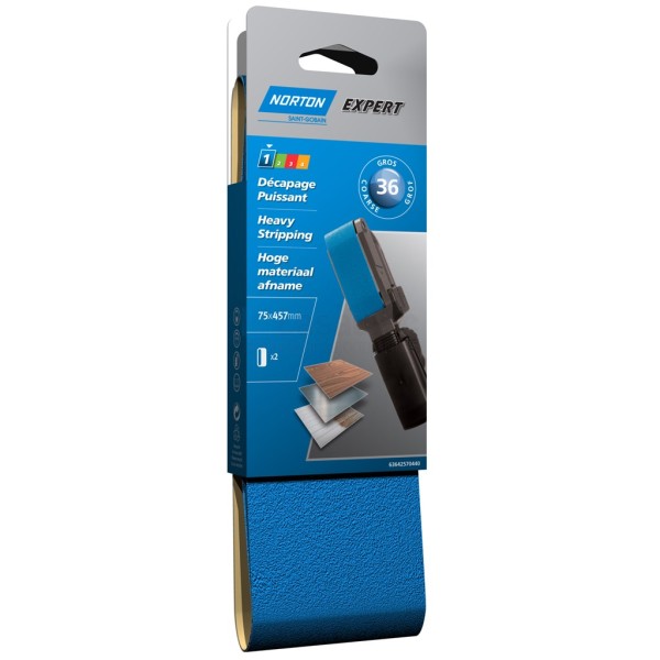 Schuurband Norton Expert Multi-Purpose 75x457mm K36 pak a2st