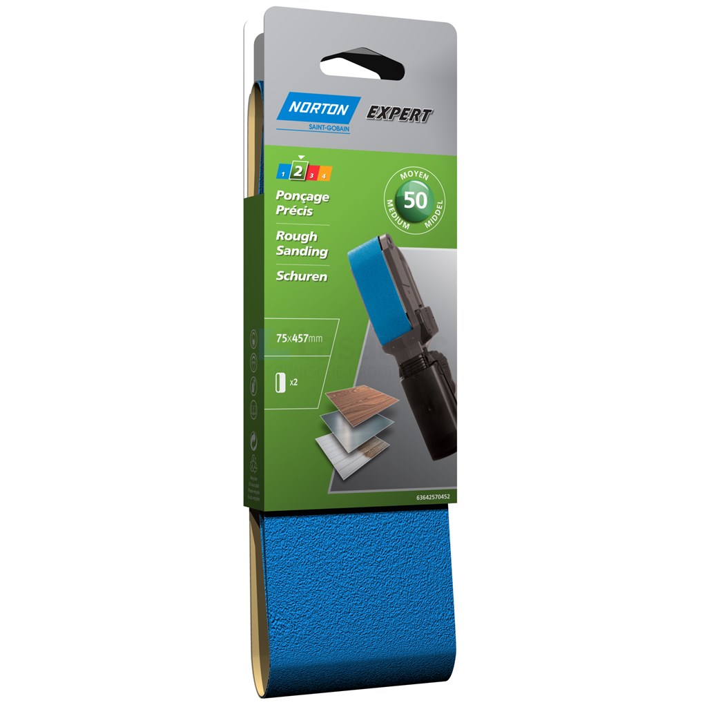 Schuurband Norton Expert Multi-Purpose 75x457mm K50 pak a2st