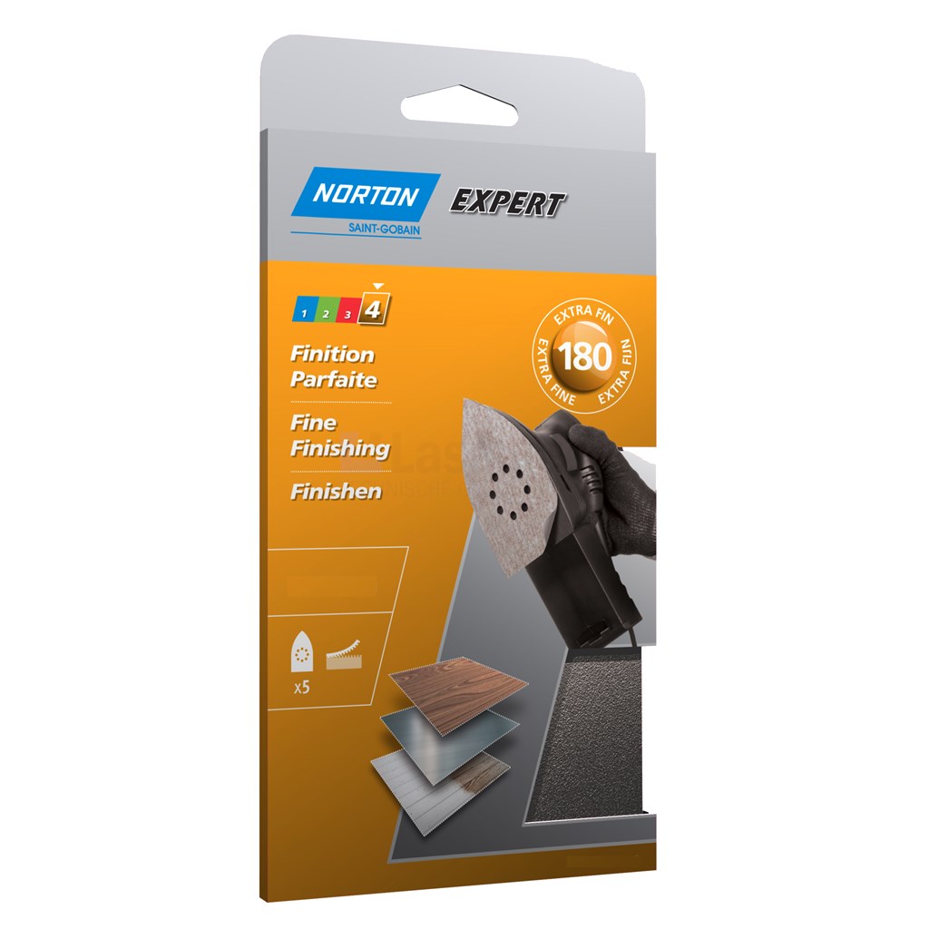 Klitschuurdelta Norton Expert Multi-Purpose 95x136mm K180 pak