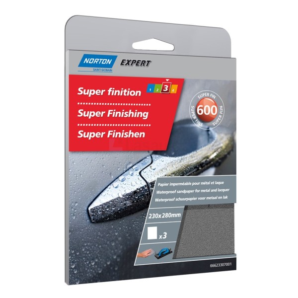 Schuurvel Norton Expert waterproof 230x280mm K600 pak a3st