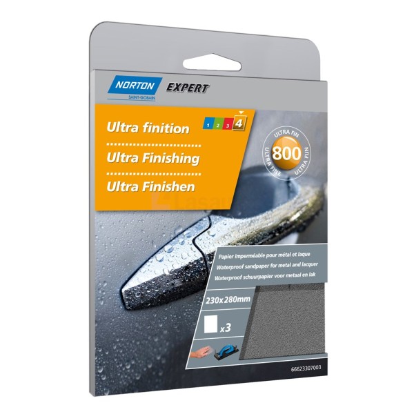 Schuurvel Norton Expert waterproof 230x280mm K800 pak a3st
