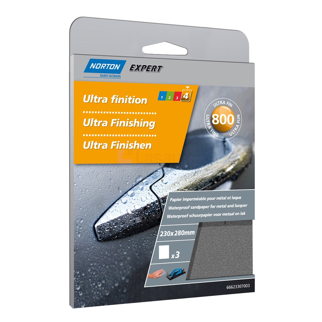 Schuurvel Norton Expert waterproof 230x280mm K800 pak a3st