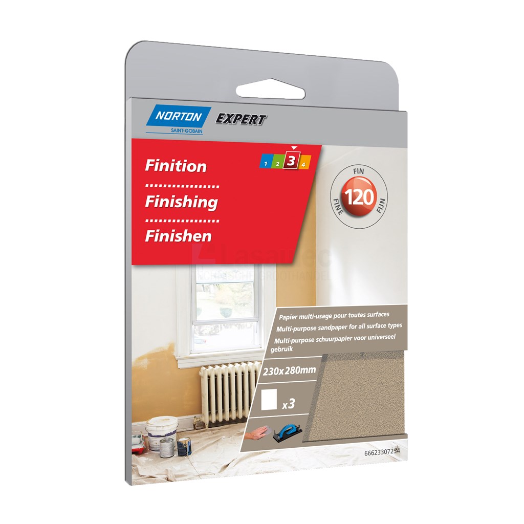 Schuurvel Norton Expert Multi-Purpose 230x280mm K120 pak a3st