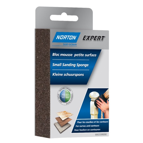 Schuurspons Norton Expert Multi-Purpose 100x66x26mm Grof/medi