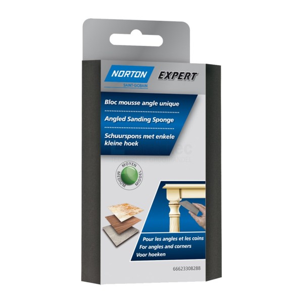 Schuurspons Norton Expert Multi-Purpose 125x90x26mm Medium