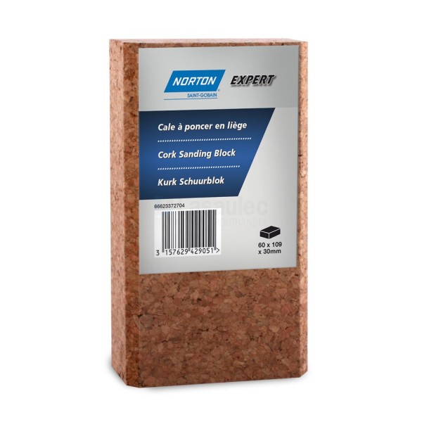 Schuurblok Norton Expert Multi-Purpose 109x62x30mm kurk