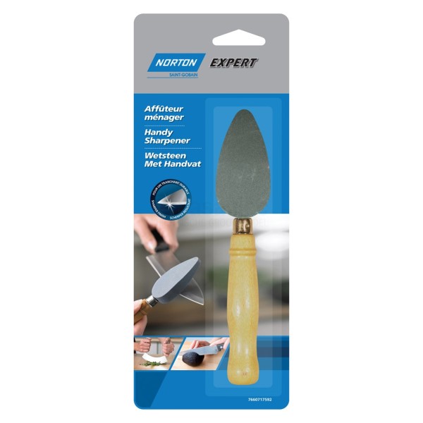 Wetsteen Norton Expert Fijn 190x15mm met handvat