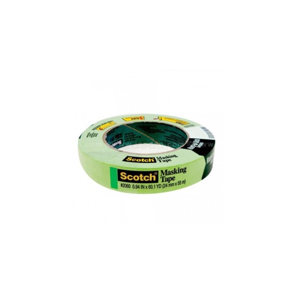 Afplaktape Scotch 2060SW 24mm x 50m groen
