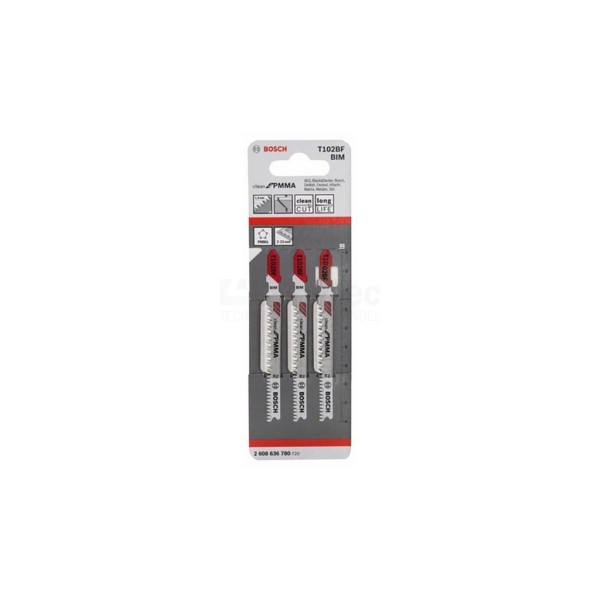 Decoupeerzaagblad Bosch T102BF T1,2mm BiM kaart a5st