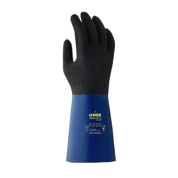 Handschoen Uvex Rubiflex S XG35B 10 blauw/zwart