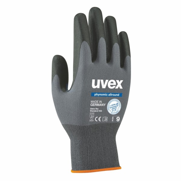 Handschoen Uvex Phynomic Allround 6 grijs/zwart