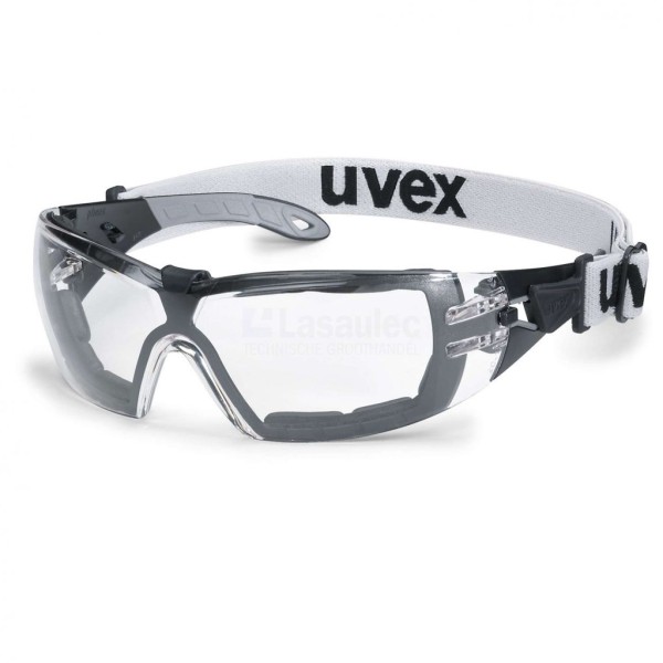 Veiligheidsbril Uvex Pheos guard 9192.680 zwart/grijs helder PC
