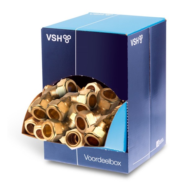 Kniekoppeling VSH S1210-klemxklem 15x15mm CuZn ds a40st