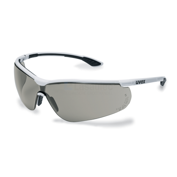 Veiligheidsbril Uvex Sportstyle 9193-280 wit/zwart PC UV zonnebr