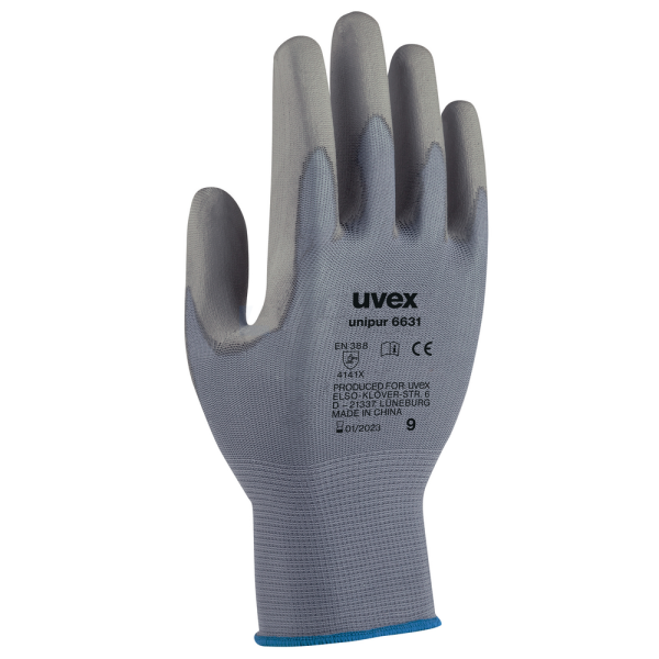 Handschoen Uvex Unipur 6631 10 grijs PU