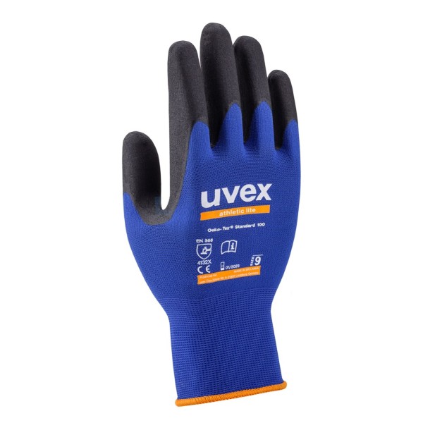 Handschoen Uvex Athletic Lite 8 blauw/zwart